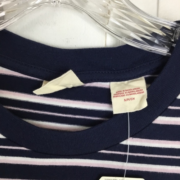 Levi's Women's Striped Short Sleeve Tee Size Stretch Cotton Size S - Picture 3 of 7